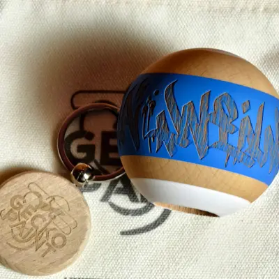 Winner kendama Gecko paint Blue Graffiti tama only Pre Order
