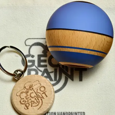 Pre order！Winner kendama Gecko paint Noxblue tama only